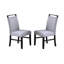 Dining Table And 6X Side Chairs Faux Marble Top Table Handle Back Chair Wooden 7Pc Dining Set