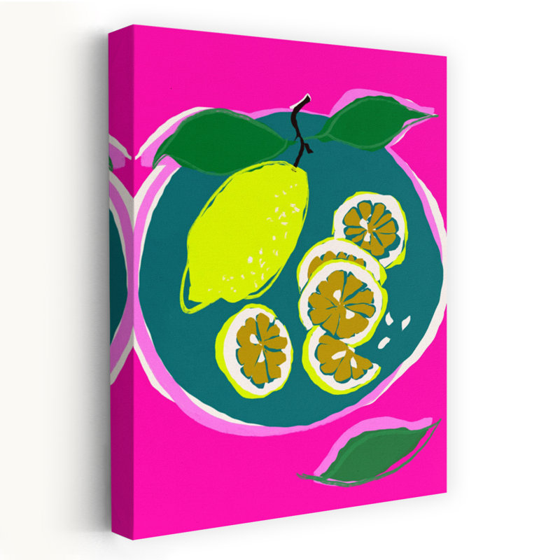 Art mural NeonlemonstillLife, H 60 po x l 40 po