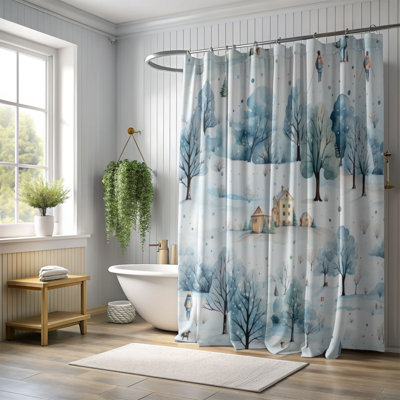 Rideau de douche Glacial Hideout - Premium