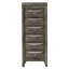 Commode 7 tiroirs pour la lingerie, gris