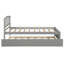 Base de lit simple avec lit gigogne en bois-1822683796