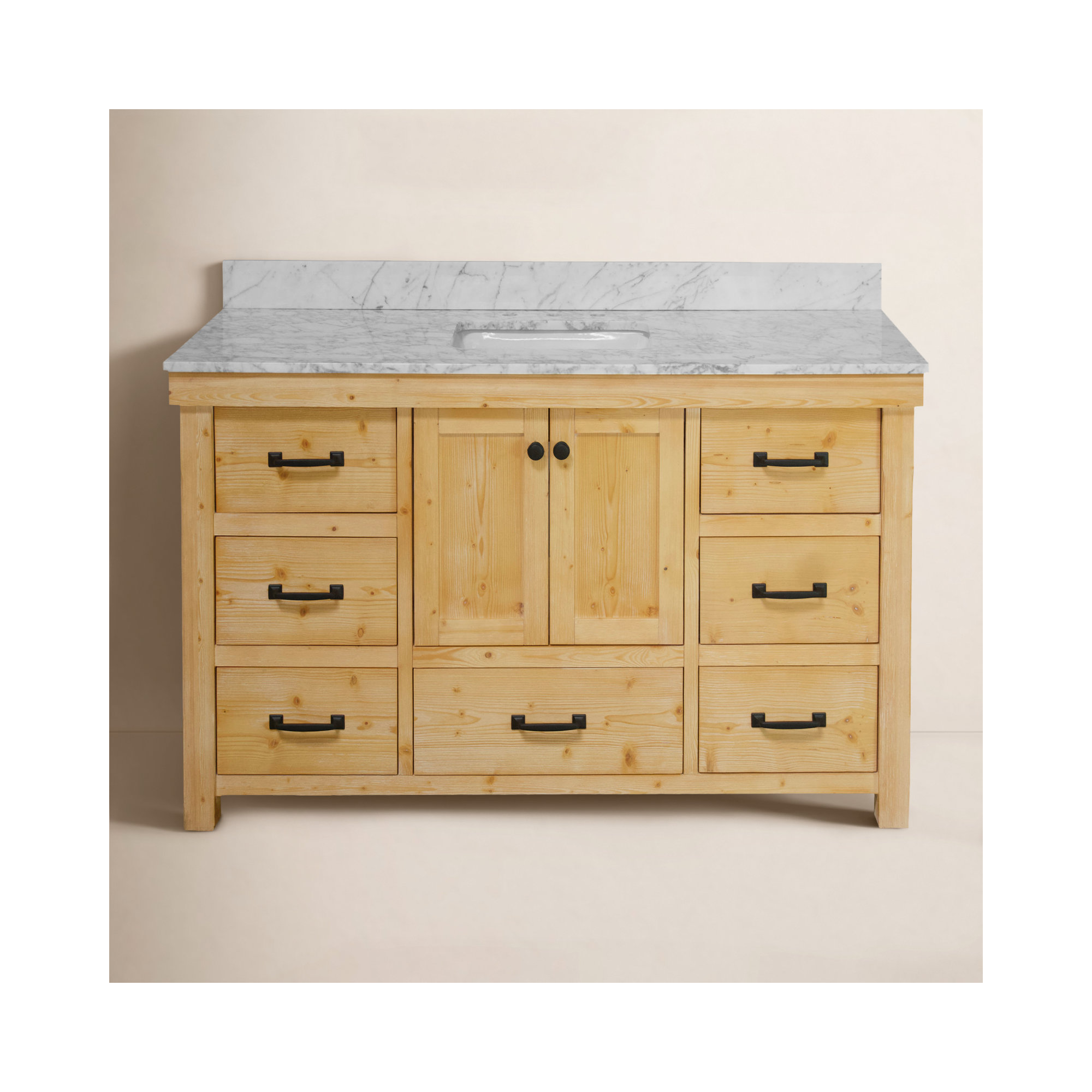 Galvan 60'' Single Bathroom Vanity, Drift Wood