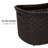  40L Laundry Basket, Clothes Hamper, Wicker Design, Plastic, 23"L x 14.5"W x 11"H-75517403