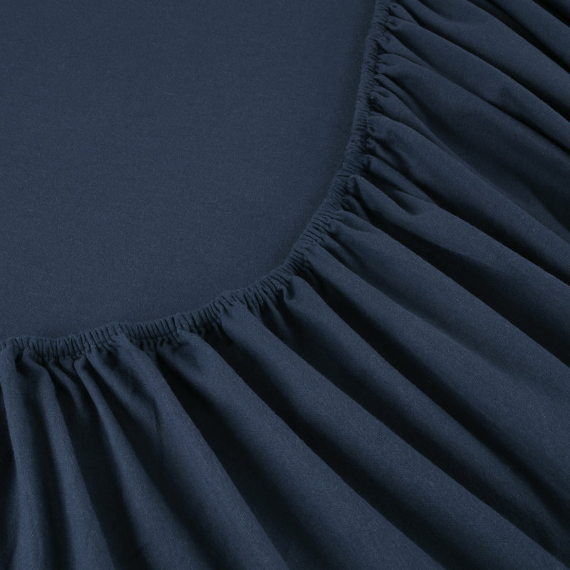 Kathy Ireland 100% Turkish Cotton Flannel Sheet Set, Twin XL Sheet Set + 1 Fitted Sheet + 1 Pillowcase, Blue