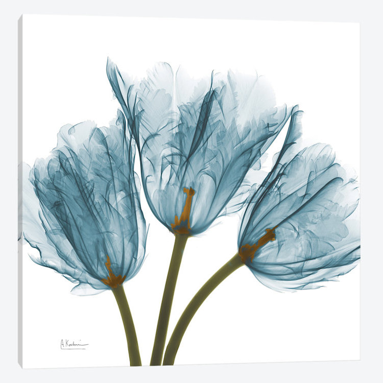 «Tulips», impression sur toile, H 48 po x l 48 po x P 1,5 po, Pas de tapis, Toile tendue