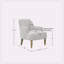 Fauteuil de 29,75 po de large Alexey
