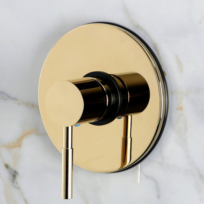 Kingston Brass Concord Single-Handle Pressure Balanced Shower Faucet, Polished Brass