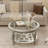 Enzio Glass Top Single Coffee Table-1091795550