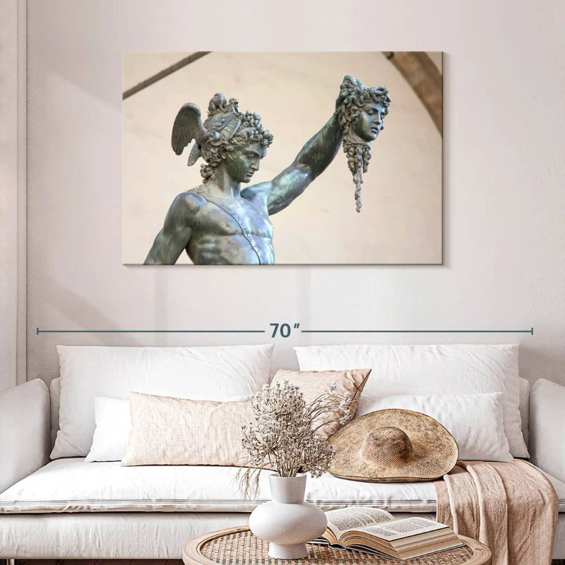 Statue Kelan Perseus et Medusa, H 30 po x l 45 po