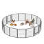 16 parcs pour enfants en métal robuste avec porte, clôture pour chien H 31,7 po-119747565