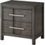 Table de chevet transitionnelle 1pc gris-753729961