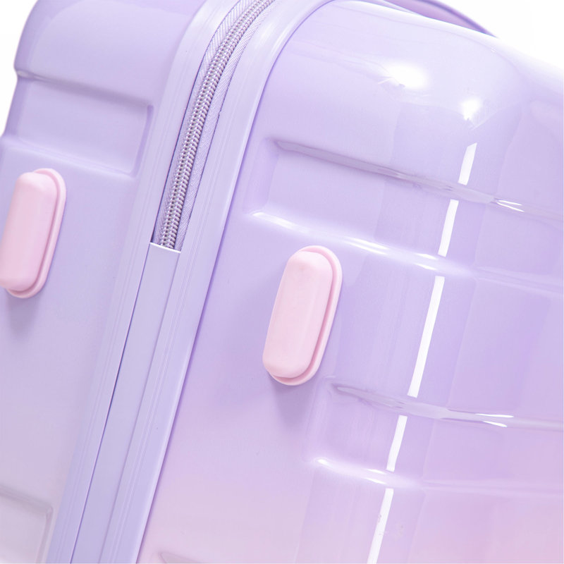 20 po / 24 po / 28 po 3 pièces / ensemble dans une valise à roulettes pivotantes pour PC, valise de transport, avec dégradé de couleurs et serrure à combinaison
