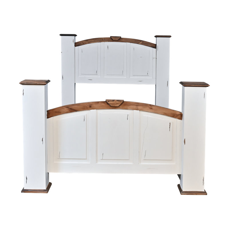 Whitewashed Adobe Queen Bed