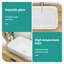 Lavabo vasque rectangulaire en céramique blanche de 20 po x 15 po pour la salle de bain - Design moderne, teinture, installation facile au-dessus du comptoir à plusieurs endroits