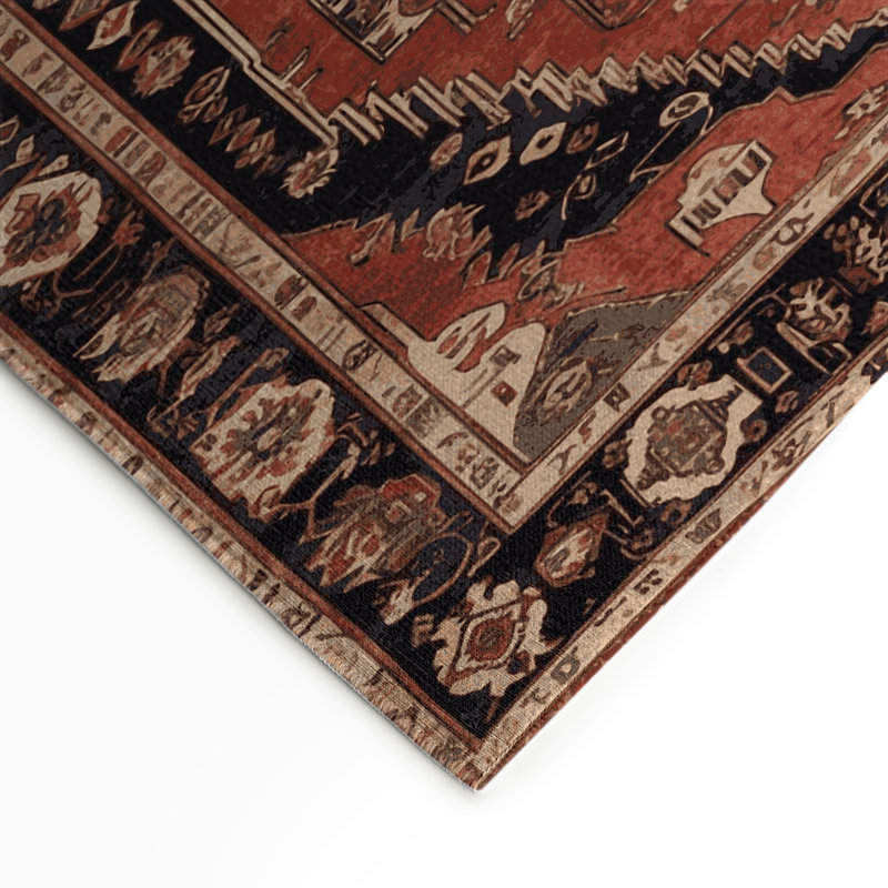 Turkish Brown Indoor and Outdoor Area Rug, Rectangle 3' x 5'