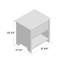 Table de chevet 1 tiroir Cubby-1780280029