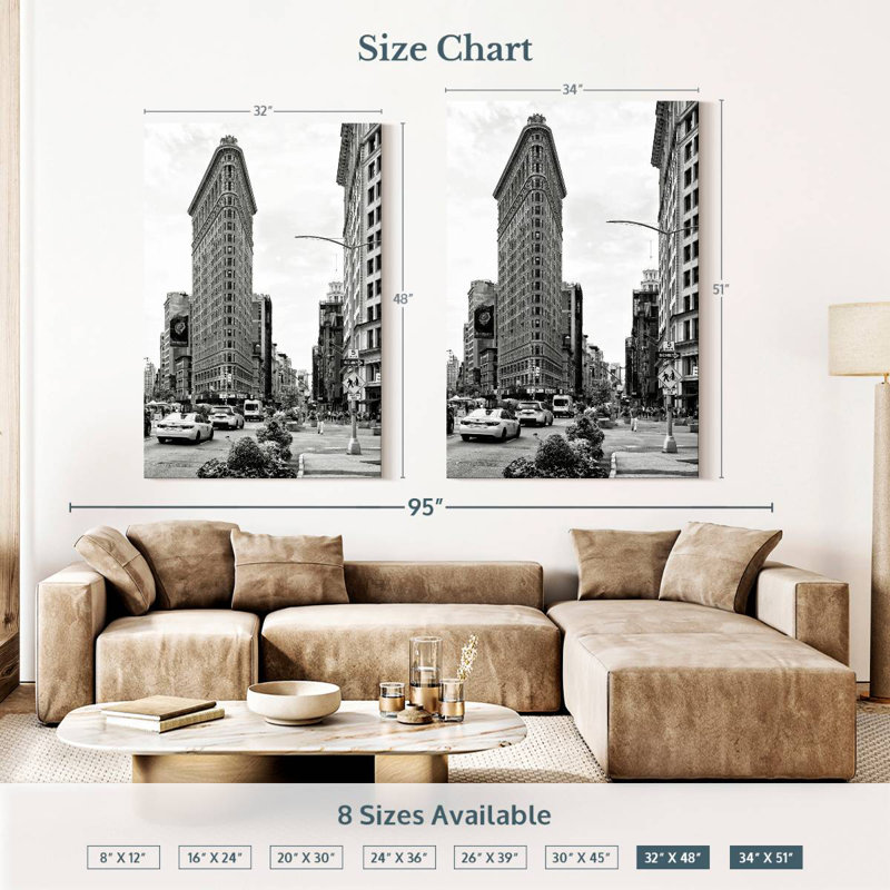 Siriron Manhattan Flatiron Building, H 51 po x l 34 po
