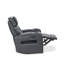 Causeuse inclinable électrique en cuir Hunter - noir-1133132792