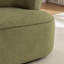 Fauteuil pivotant rembourré en polyester de 33 po de large Armelda-512362526