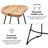 Alberts Solid Wood Counter Bar Stool-887438281-887438282