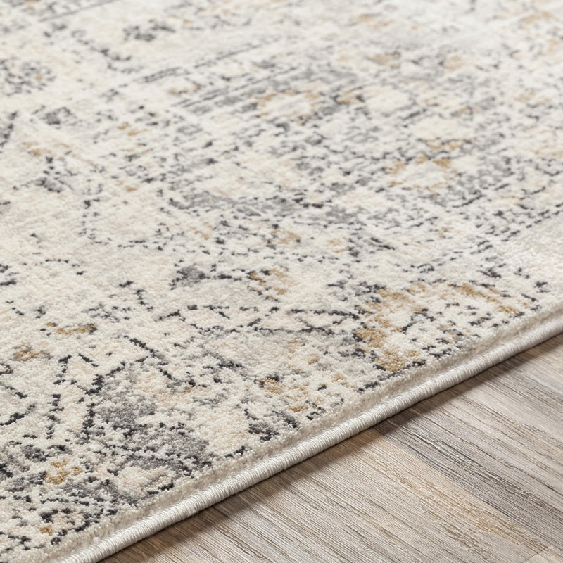 Tapis brun clair / ivoire Peek, Rond 5 pi