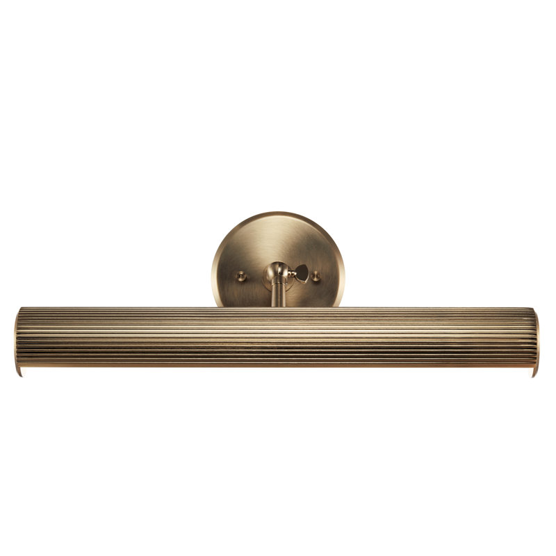 Applique murale à intensité variable, Bronze champagne, H 5 po x l 18 po x P 7,75 po