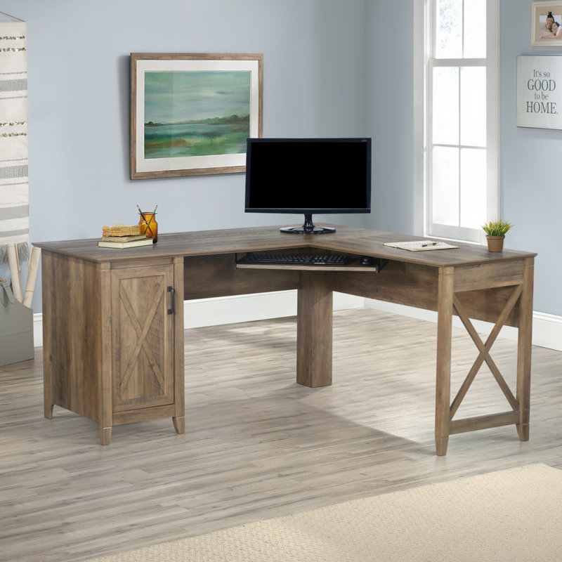 Bureau en L Coble, Chêne rustique