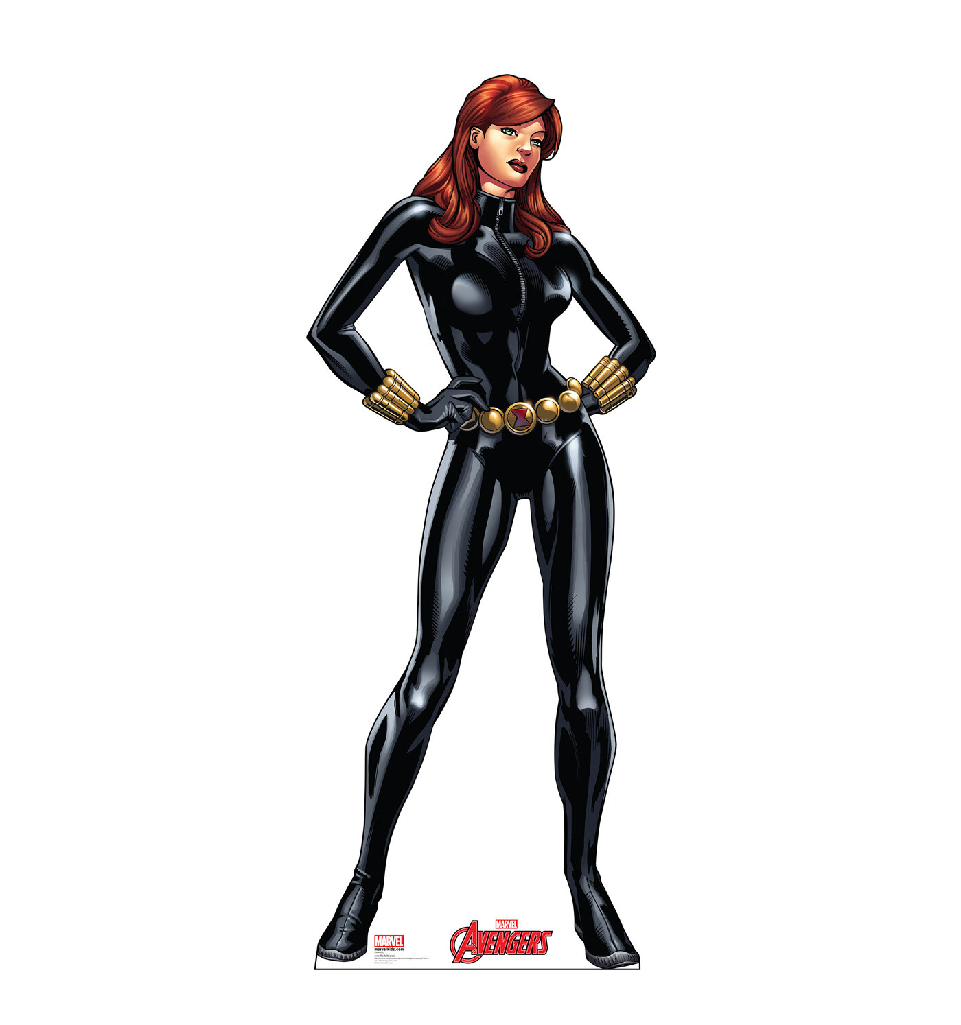 Black widow avengers cartoon character