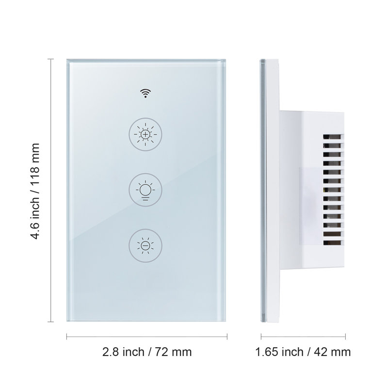 Tamper Resistant Smart Light Dimmer Switch