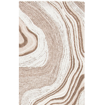 Kriner Hand Tufted New Zealand Wool Abstract Rug