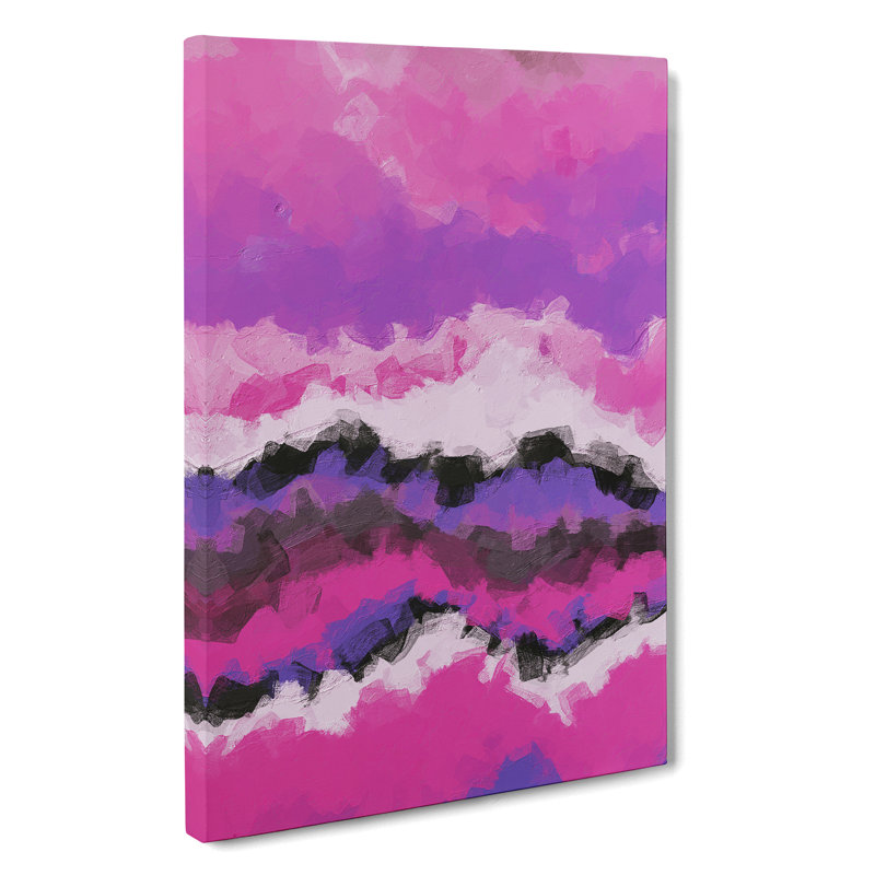 Closer To The Start Abstract - Wrapped Canvas Print, 50cm H x 35cm W