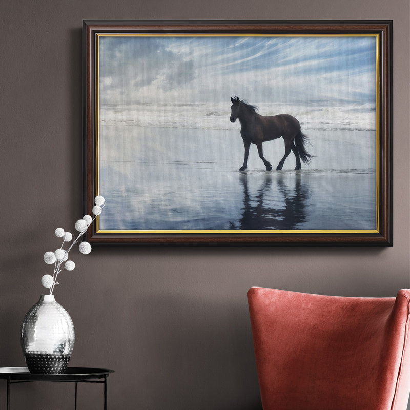 Toile encadrée de qualité supérieure Horse Motion VI - prête à être accrochée, L 16 po x H 20 po x P 2,5 po