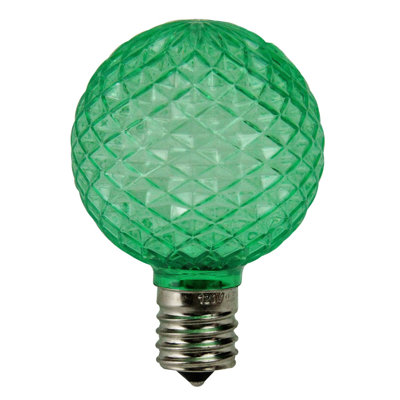 Faceted LED G50 Christmas Replacement Bulbs