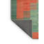 Tapis de zone verte/orange contemporaine-302135929