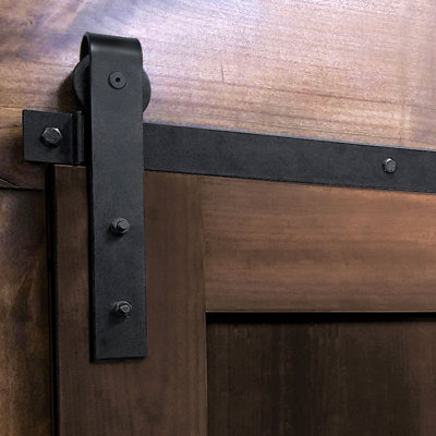 Ensemble de quincaillerie de porte de grange simple standard Economy Straight Top