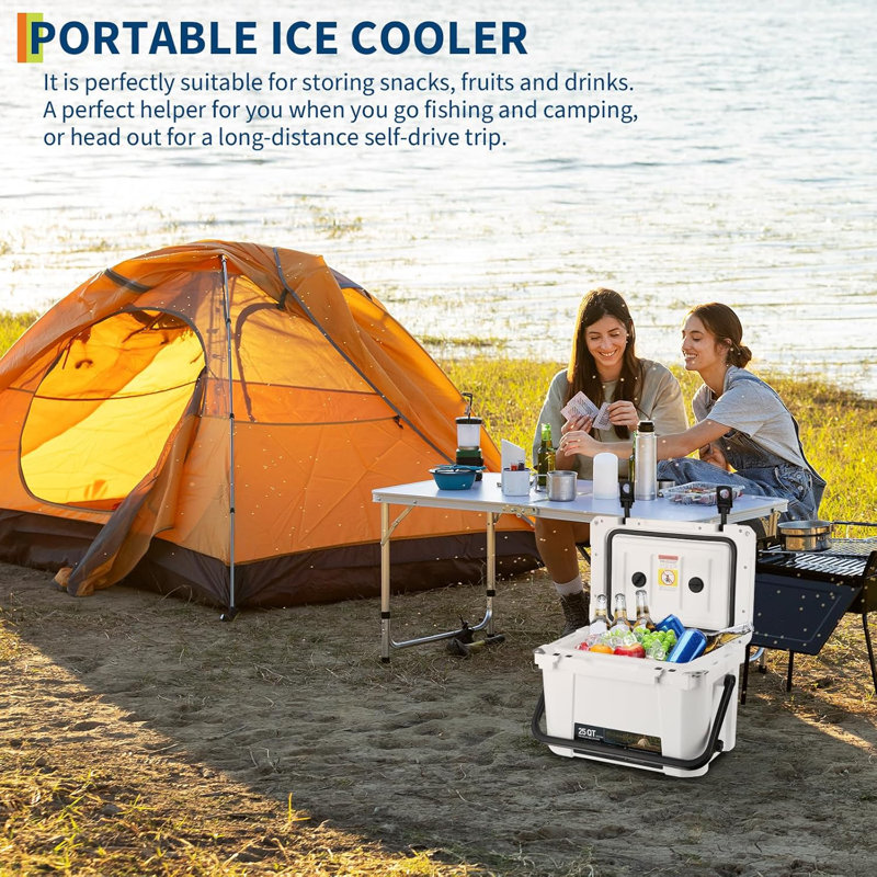 Dakota Fields 25L Handheld Cooler in White