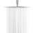 10" Ceiling Mount Ultra Thin Rainfall Shower Head 2.5 GPM Square Overhead Shower-101692201