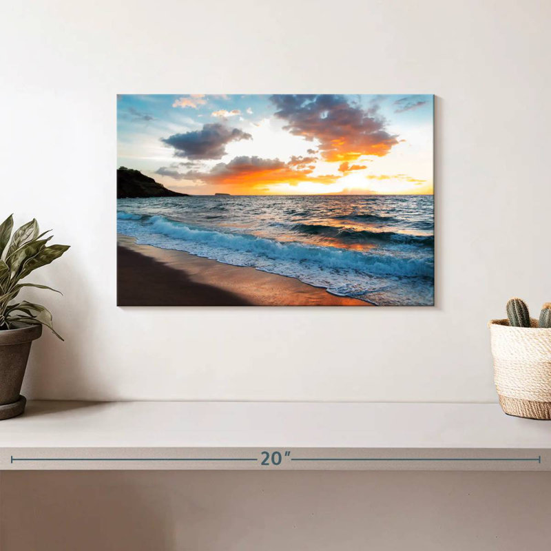 Gillard Maui Gillard coucher de soleil, H 8 po x l 12 po