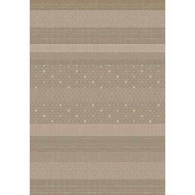 Tapis à rayures taupe area Pascual