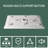48" L x 36" W White Acrylic Shower Base for Two-Wall Alcove Left Entry | Center Drain with Magnetic Cover | Hassle-Free Cleaning