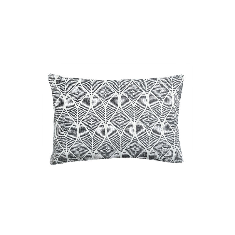 Housse et insert de coussin d'extérieur Cool Tropics, Noir
