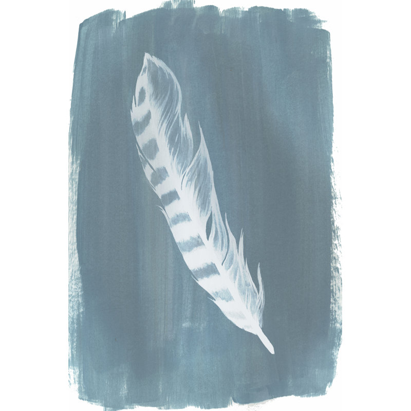 Feathers On Dusty IV by Grace Popp - Wrapped Canvas Art Prints, 30cm H x 20cm W