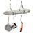 Handcrafted Contemporary Ceiling Pot Rack with 12 Hooks