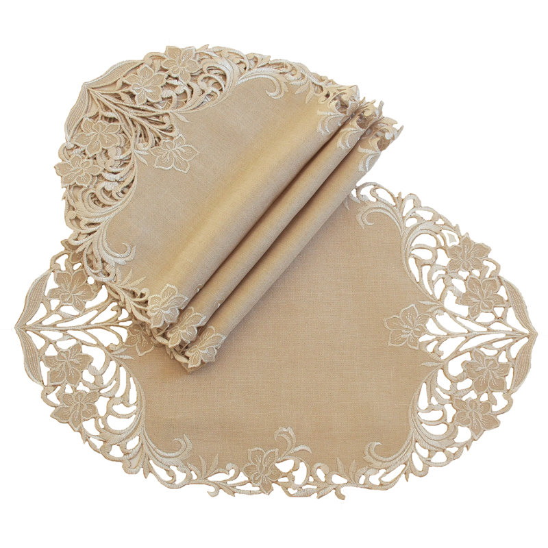 Tray cloth Meadow Embroidered Cutwork