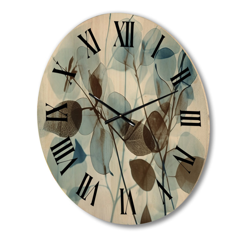 Horloge botanique en bois, Moyenne