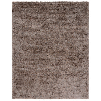 Tapis à poil long fabriqué à la main champignon Arshika