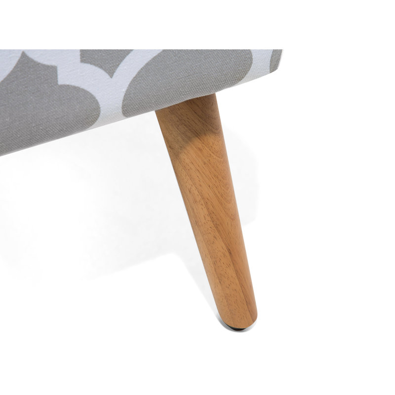 Elwyn 50cm Wide Rectangle Geometric Footstool Ottoman