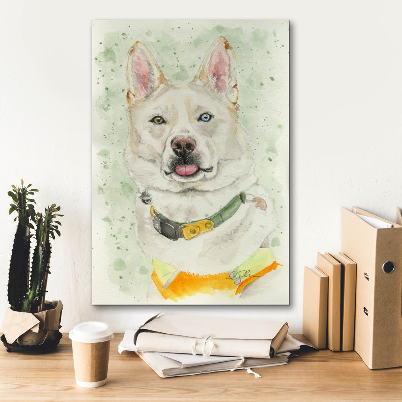 «Heterochromia Blep» par Anika Goodhue, art mural sur toile, 18 po x 26 po, H 26 po x l 18 po x P 0,75 po