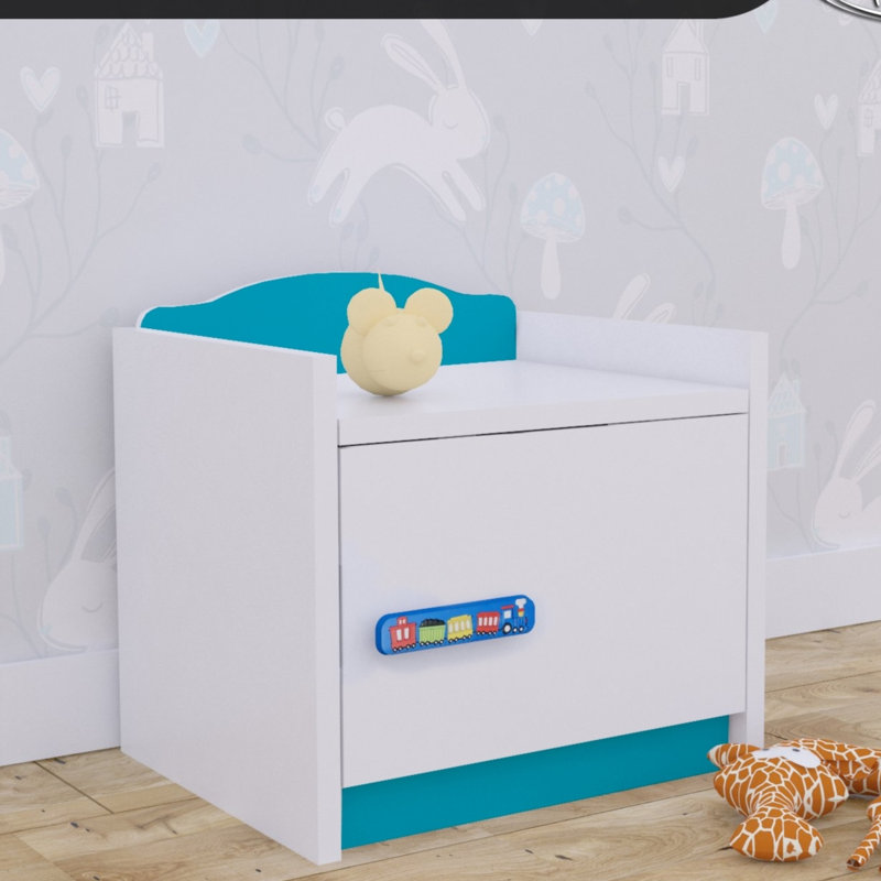 Baby Mix 1 Drawer Nightstand, Blue