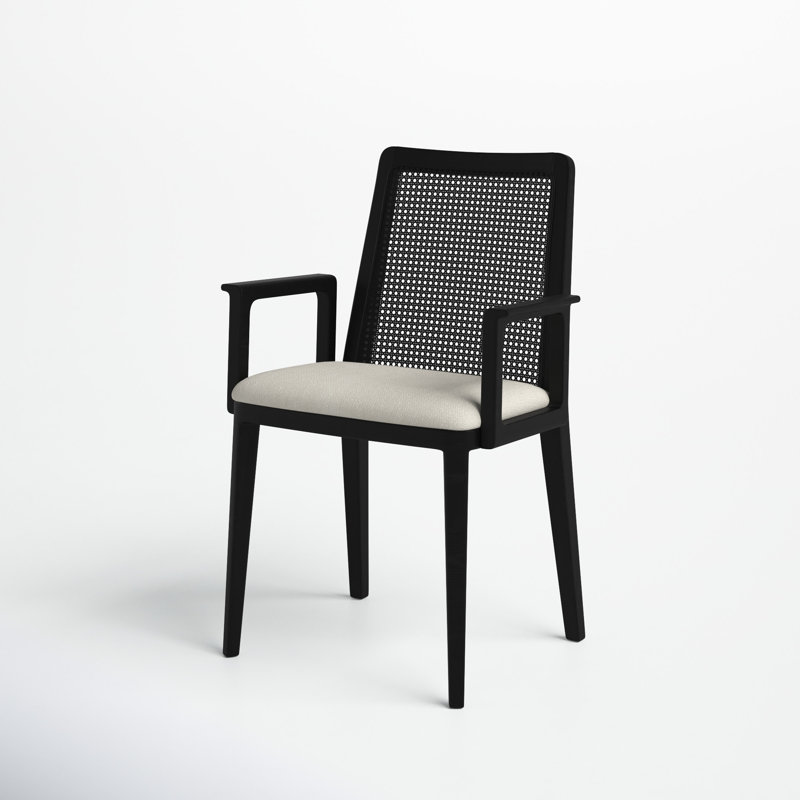 Pennington 19'' H Upholstered Dining Chair, Black